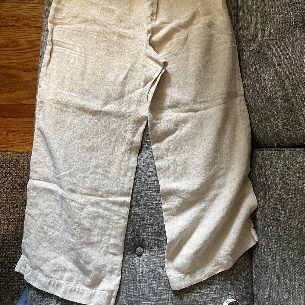 Eileen Fisher wide leg linen pants - Picture 5 of 5